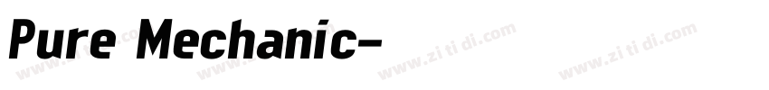 Pure Mechanic字体转换